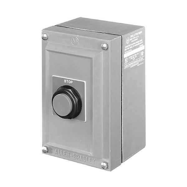 Allen-Bradley 800R-R3HA4RL 800R PB, 30 mm Selector Switch Station, 3 Position Type 4/4X/13, Hand - Off - Auto, Rosite Enclosure, Standard Conduit