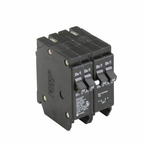 BQ230220EATON BQ230220 Quadplex Type BQ CTL Thermal Magnetic Circuit Breaker, 120/240 VAC, 20/30 A, 10 kA Interrupt, 4 Poles, Independent Trip