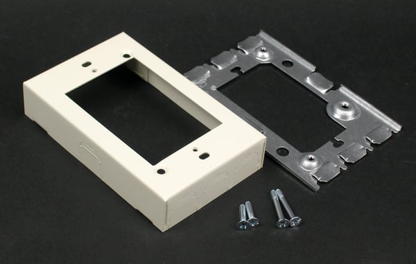 Data-Spec SheetWiremold® V5751 Extension Box, 4-5/8 in L x 2-7/8 in W x 15/16 in H, Steel, Ivory/White