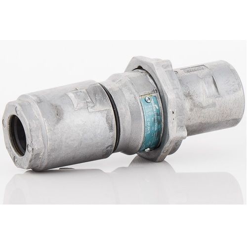 Crouse-Hinds Arktite® APJ6485 Grounding Style 2 Heavy Duty Watertight Weatherproof Mating Plug, 600 VAC/250 VDC, 100 A, 4 Poles, 3 Wires, Natural