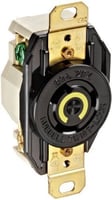 HBL2310Hubbell, Twist Lock Receptacle, 2 Pole, 3 Wire, 20 Ampere, 125 Volts, NEMA L5-20R, Black