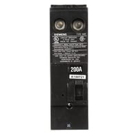 Siemens QN2200R Type QNR Low Voltage Miniature Molded Case Circuit Breaker, 120/240 VAC, 200 A, 10 kA Interrupt, 2 Poles, LI/Thermal Magnetic Trip