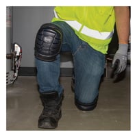 60184Klein® 60184 Lightweight Gel Knee Pad, Rubber Cap, TPE/Neoprene/EVA Foam/Polyester/Nylon Pad, Clip Closure