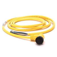 889N-R5AF-6FAllen-Bradley, 889N-R5AF-6F, Mini/Mini Plus, Female, R-Ang, 5-Pin, PVC Cable, Yellow, Unshielded, IEC Color Coded, No Connector, 6 feet (1.83 meters)