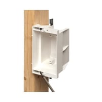 DVFR1WArlington InBox™ DVFR1W Electrical Box With DVFR1WGC Grounding Clip, Plastic, 21 cu-in Capacity, 1 Gangs