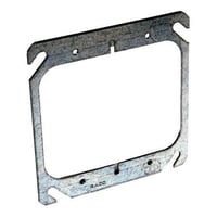 RACO 791 Square Cover, 4 in, 2-Device, Flat, Mud Ring