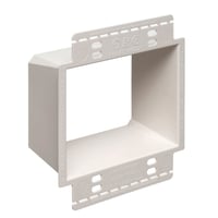 BE2XArlington BE2X Non-Metallic Box Extension With Larger Perforated Flanges, 2 Gangs, 4-1/16 in L x 4-1/8 in W x 1-13/16 in D, Plastic