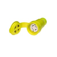 Woodhead® Watertite® 29W09 130147 Female Connector With Locking Blade, 250 VAC, 30 A, 4 Poles, 4 Wires, Yellow