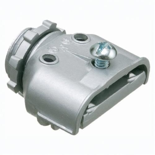 846Arlington 846 Duplex Straight Single Screw Cable Connector, 3/8 in Trade, 0.15 to 0.612 in Cable Openings, Die Cast Zinc