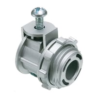 SG50Arlington Saddlegrip® SG50 Straight Cable Connector With 0.62 in End Stop, 1/2 in Trade, 1/2 in Knockout, 0.71 to 0.91 in Cable Openings, Die Cast Zinc
