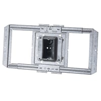 TB45PnVent CADDY TB45P Snap-On Box Mounting Plate, For Use With Heavy Duty Telescoping Bracket and Metal or Wood Stud, 4 in, 4-11/16 in, 5 in Box Size, Steel