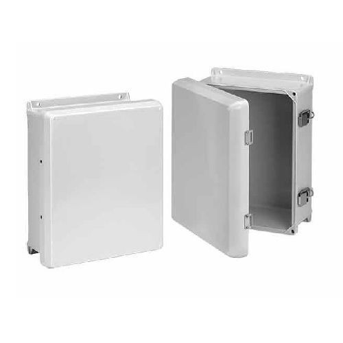nVent HOFFMAN HJ1008HWPL1LG Enclosure, 11.31 in L x 9.31 in W x 5.43 in D, NEMA 4X/IP66, Fiberglass