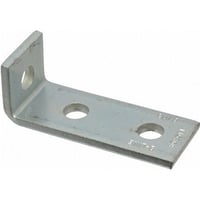 B-Line B103ZN 90 deg Corner Angle, 3 Holes, 4-1/8 in L x 1-5/8 in W x 7/32 in THK, Steel