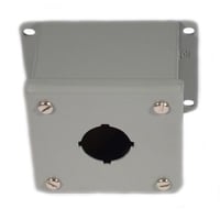 GE CR104PEG11 Pushbutton Enclosure, 7-1/4 in L x 5-1/2 in W x 4-3/4 in D, NEMA 1/3/3R/12/13 NEMA Rating, Steel