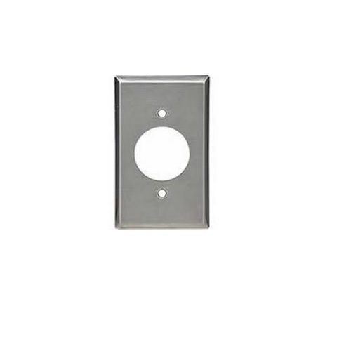 98091Mulberry 98091 Standard Receptacle Wallplate, 1 Gangs, 4-1/2 in H x 2-3/4 in W, Steel, Wrinkle Brown