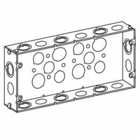 4G5075SAppleton® ETP™ 4G5075S General Purpose Multi-Gang Switch Box, Steel, 80 cu-in Capacity, 4 Gangs, 26 Knockouts, 4-9/16 in H x 10-9/16 in W x 1-7/8 in D