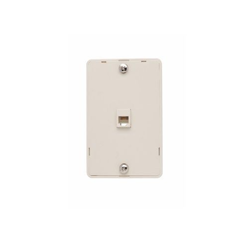 On-Q® WMTE14-LA Standard Vertical Phone Wallplate, 1 Gangs, 6 in L, Thermoplastic, Wall Mount