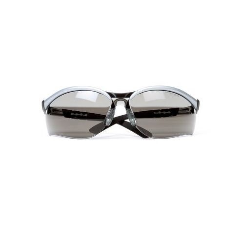 3M™ BX™ 078371-62053 Safety Glasses, Half Frame Black/Silver Frame, Anti-Fog/Anti-Scratch Gray Lens