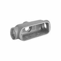 OTB-1Killark® Duraloy® 5 OTB-6 O Series Type TB Conduit Body, 2 in Hub, Form 7 Form, 70 cu-in Capacity, Aluminum, Powder Coated