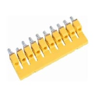 1052060000Weidmuller 1052060000 Cross Connector, 41 A, 10 Cross-Connected Terminals, PA 66 Material, Yellow, 10 Poles