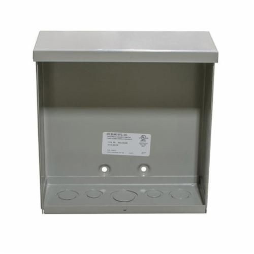 12124-SC3RMilbank® 24246-SC3R Junction Box With Knockout, 24 in H x 24 in W x 6 in D, Screw Cover, NEMA 3R NEMA Rating, Steel