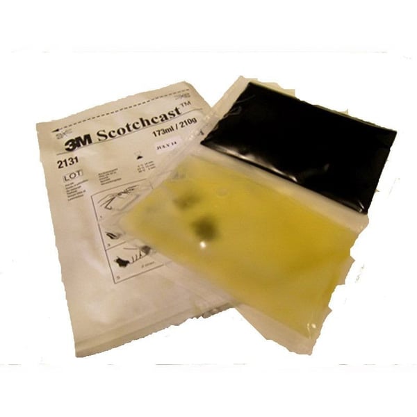 3M™ Scotchcast™ 2131 Flame Retardant Re-Enterable Electrical Insulating Compound, 21.5 oz Size C/2-Part Pouch, Black