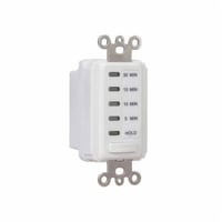 EI200WIntermatic® EI200W Auto Shut-Off In-Wall Electronic Countdown Timer, 5/10/15/30 min Setting, 120 VAC, 1/2 hp, 1NO/SPST Contact, 1 Poles