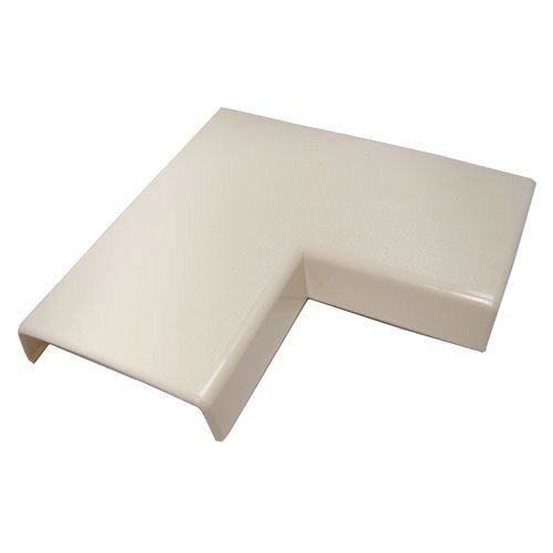 Wiremold® 2311-WH Flat Non-Metallic Raceway Elbow, 90 deg Bend, 11/16 x 2-1/4 in OD, PVC