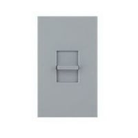 Nova T® NT-600-GR Architectural Dimmer Switch, 120 VAC, 1 Poles, Slide to Off Operation, Gray