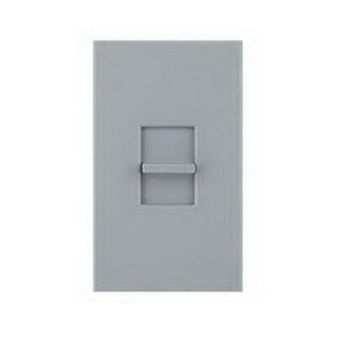 Nova T® NT-600-GR Architectural Dimmer Switch, 120 VAC, 1 Poles, Slide to Off Operation, Gray