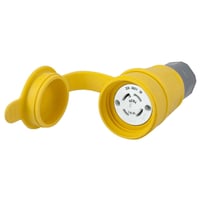 HBL29W76Wiring Device-Kellems Twist-Lock® Elastogrip® HBL29W76 3-Phase Isolated Grounding Water/Dust-Tight Female Connector