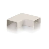 Wiremold® 2711-FW Flat Non-Metallic Raceway Elbow, 90 deg Bend, 3/4 x 3/8 in OD, PVC