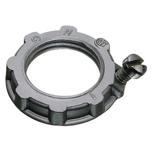 102O-Z/Gedney 102 Standard Type 101 Bonding Wedge Locknut, 3/4 in, For Use With EMT/Rigid Conduit Fittings, Malleable Iron, Zinc Plated