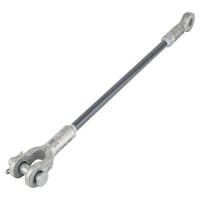 CHANCE® GS16054CE GS Series Guy Strain, 54 in L Rod, Clevis x Eye Fitting, For Use With Guy Wire, Ductile Iron/Fiberglass, Hot Dipped Galvanized