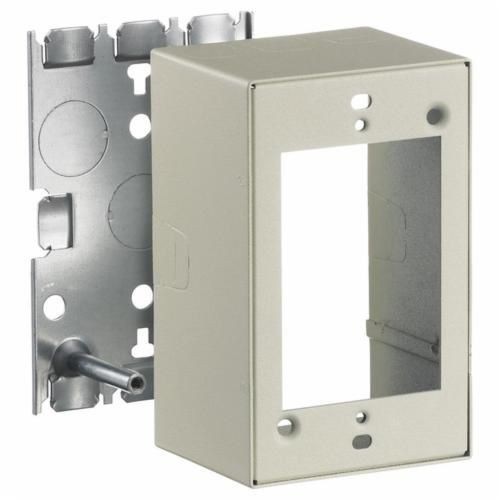 HBL5744SIVHubbell® HBL5744SIV Deep Switch and Receptacle Box, 2.82 in L x 2-1/4 in W x 4.54 in H, Steel, Ivory