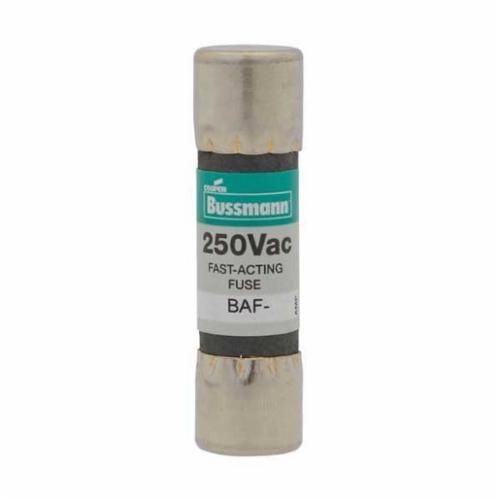 BAF-9Bussmann® BAF-10 Fast Acting Supplemental Midget Fuse, 10 A, 250 VAC, 0.2 kA Interrupt, Class CC, Cylindrical Body