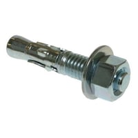 JTS4334Metallics JTS1214 Stud/Wedge Anchor, 1/4 in Dia, 2-1/4 in OAL, 3/4 in L Thread, Steel, Zinc Chromate
