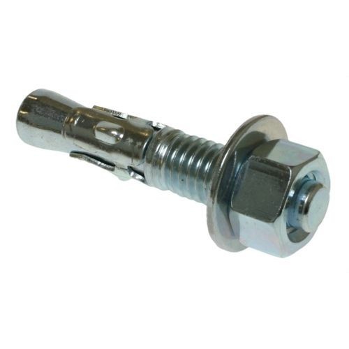 JTS4334Metallics JTS1214 Stud/Wedge Anchor, 1/4 in Dia, 2-1/4 in OAL, 3/4 in L Thread, Steel, Zinc Chromate