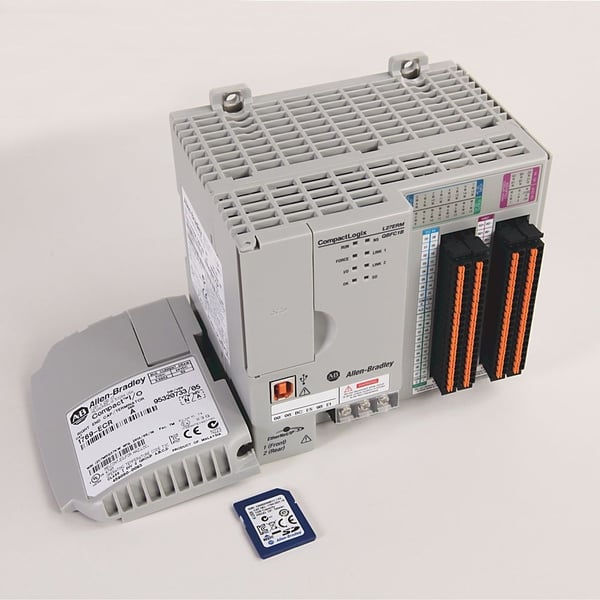 1769-L27ERM-QBFC1BAllen-Bradley, 1769-L27ERM-QBFC1B, CompactLogix 5370 L2 Controller, 2 EtherNet/IP Ports, 1MB Memory, 16 DC Inputs, 16 DC Outputs, 4 High Speed Counters, Up To 4 1769 I/O Expansion Modules
