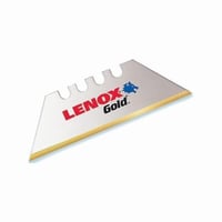20350GOLD5CLenox® Gold™ 20350 Utility Knife Blade, 1 in L x 3/4 in W, 0.04 in THK, High Speed Steel, Titanium Coated