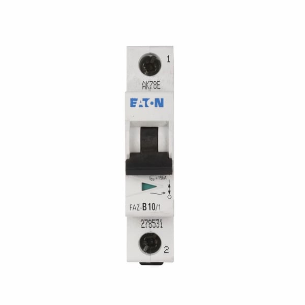 FAZ-D5/1-SPEATON FAZ-C40/1-NA-SP Current Limiting Supplementary Protector, 277 V, 40 A, 10 kA Interrupt, 1 Poles, 5-10X/Shunt/Thermal Magnetic Trip