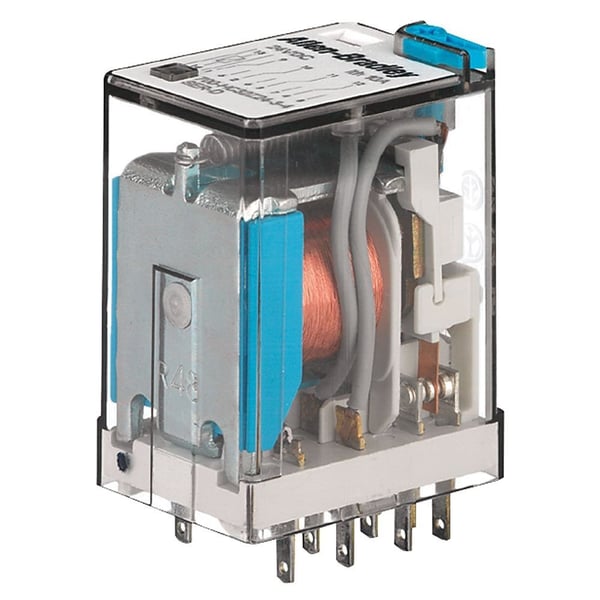 700-HC14A24Allen-Bradley, 700-HC General Purpose Square w/ Blade Terminal Relay, 4PDT, 7A, Gold Contact, Low Energy Rating: (10V, 1mA), 24V 50/60Hz