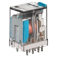 700-HC14Z24-4Allen-Bradley, 700-HC General Purpose Square w/ Blade Terminal Relay, 4PDT, 7A, Gold Contact, Low Energy Rating: (10V, 1mA), 24V DC, Pilot Light