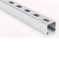 Superstrut® B1400HS-10EG B Series Half Slotted Metal Channel, 9/16 x 1-1/8 in Slots, 2 in Slot Spacing, 14 ga THK, 10 ft L