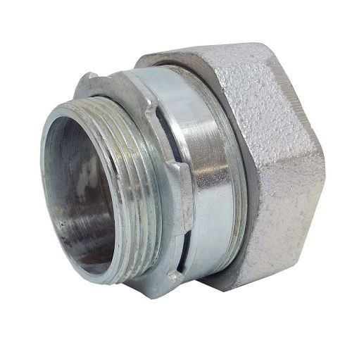 Appleton® NTC-75 Compression Connector, 3/4 in Trade, For Use With Threadless Rigid Conduit, Malleable Iron, Zinc Electroplated