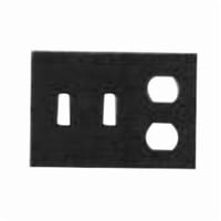 97543Mulberry 97543 Standard Combination Wallplate, 3 Gangs, 4-1/2 in H x 6-3/8 in W, 430 Stainless Steel