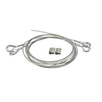 Lithonia Lighting® IBAC120 M20 Adjustable Aircraft Cable Hanging Kit with Hook, 10 ft L, For Use With Fluorescent High Bay Light Fixture