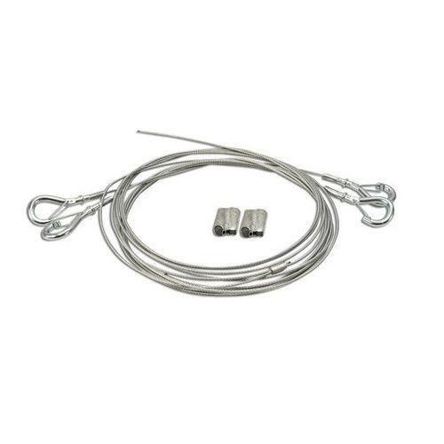 Lithonia Lighting® IBAC120 M20 Adjustable Aircraft Cable Hanging Kit with Hook, 10 ft L, For Use With Fluorescent High Bay Light Fixture