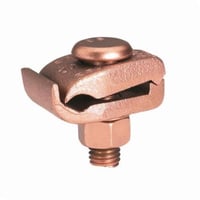 GB26BURNDY® GB34 Mechanical Grounding Connector, 300 to 500 kcmil Conductor, 1/4 in THK Bar, Copper Alloy