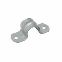 2232RACO® 2233 2-Hole 1-Piece Conduit Strap, 3/4 in, For Use With IMC/Liquidtight Flexible Non-Metallic/Rigid Conduit, Steel, Electro-Plated Zinc